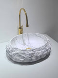 Modern Oval Artificial Stone Countertop Basin Vessel Sink