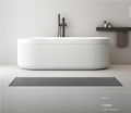Fluted Freestanding Solid Surface Artificial Stone Bathtub