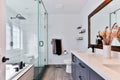 Luxury PVC Fluted Bathroom Vanity with Smart LED Mirror