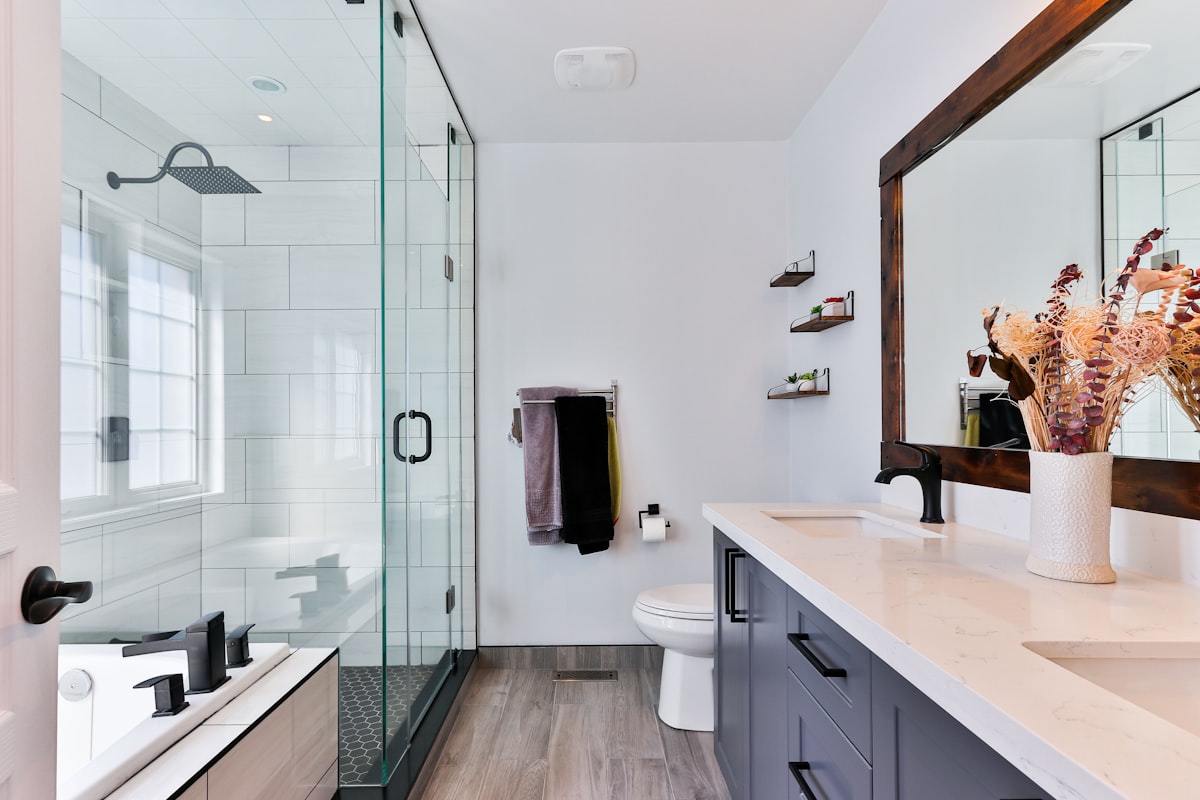Luxury PVC Fluted Bathroom Vanity with Smart LED Mirror